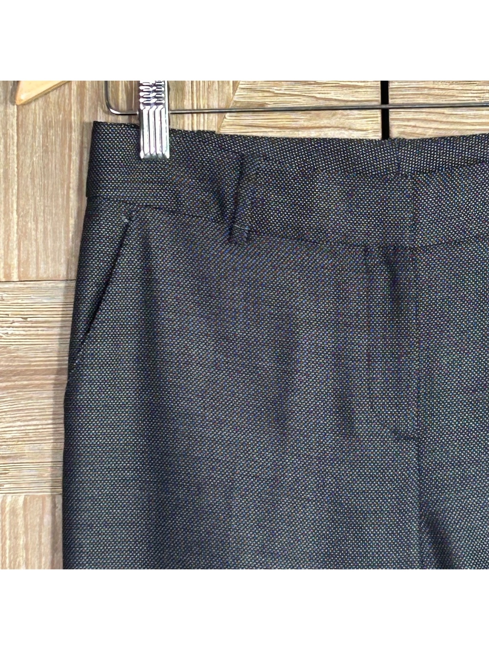 St. John Corporate Chic Gray Tailored Dress Pants Size 4 Classic Minimalist - Picture 2 of 7
